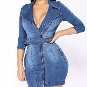 Sexy jean dress